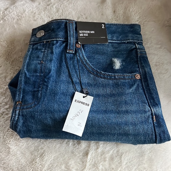 Express BOYFRIEND MIDI MID RISE - Picture 5 of 7